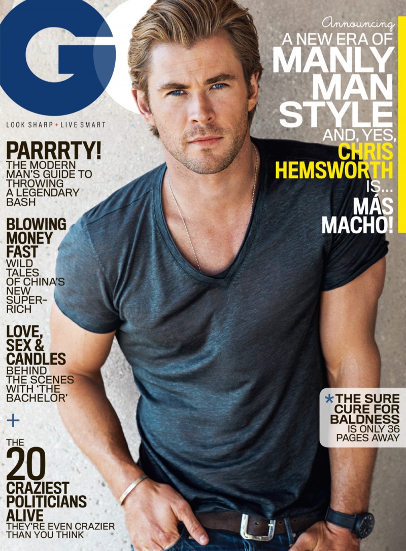 Chris Hemsworth GQ January 2015 Cover 800 x 1087