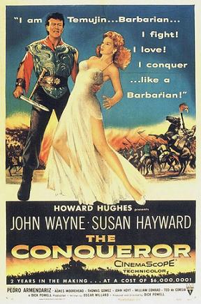 The Conqueror 1956 film poster 1