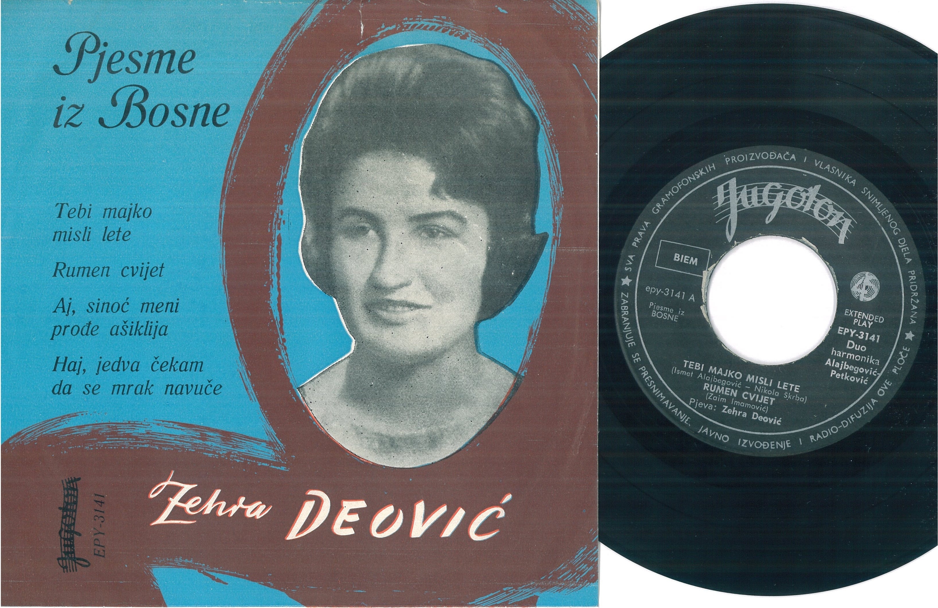 Zehra Deovic EPY 3141 1964 prednja